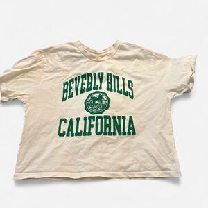 Women's Cream Crop-top